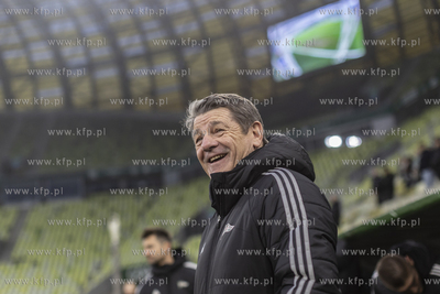 Lechia Gdańsk - Sląsk Wrocław. Nz. trener Lechii...