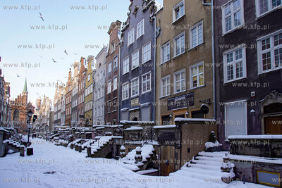 Zima w Gdańsku. ul. Mariacka. 16.01.2021 fot. Paweł...