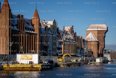 Remont Długiego Pobrzeża w Gdańsku. 05.01.2024 fot....