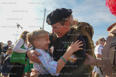 Gdynia. Skwer Kościuszki. 127 podchorążych I roku...