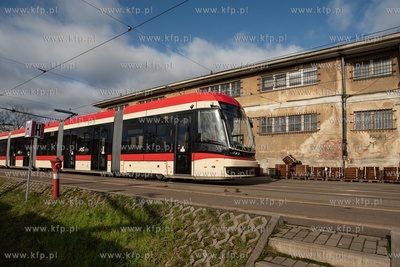 Zajezdnia Tramwajowa Gdańsk - Strzyża. Nz. Kolejny,...