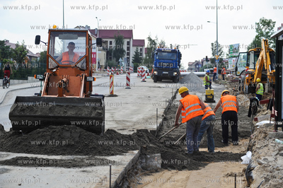 Gdansk. Budowa ulicy Nowej Lodzkiej oraz nowej lini...