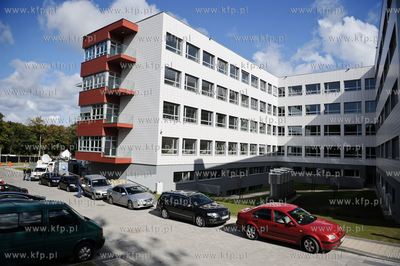 Gdansk. Uroczystosc zakonczenia budowy Centrum Medycyny...