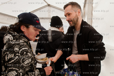 Gdansk. Targ Weglowy. Wielka Sobota. Sniadanie wielkanocne...