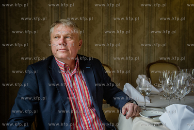 Gdansk. Wlasciciel restauracji Villa Uphagena Mariusz...