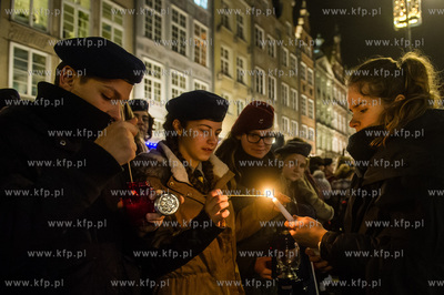 Gdansk. Dlugi Targ. Zuchy i harcerze Choragwi Gdanskiej...