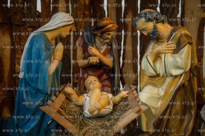 Gdansk. Szopka Bozinarodzeniowa z kosciele Sw. Piotra...