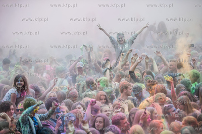 Gdańsk. Plac Zebrań Ludowych. Festiwal Kolorów Nocy...