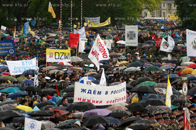 Wizyta papieza Benedykta XVI w Polsce. Tlum wiernych...