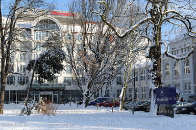 Sopot. Intensywne opady sniegu w Trojmiescie w nocy...