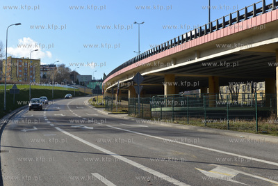 Gdynska dzielnica Grabówek - okolice skrzyzowania...