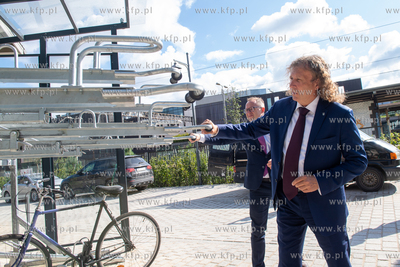 Spacer z radnymi z okazji otwarcia nowego woonerfu...