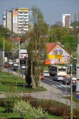 Ulica Slowackiego w Gdansku na pograniczu Wrzeszcza...