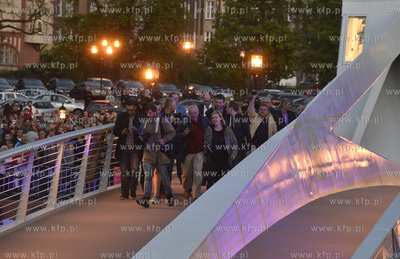 Gdańsk. Uroczyste otwarcie kładki na Ołowiankę....