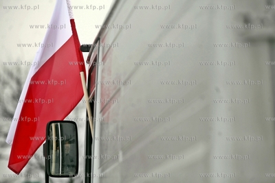 Gdansk. Trakt sw. Wojciecha. Protest kierowcow samochodow...