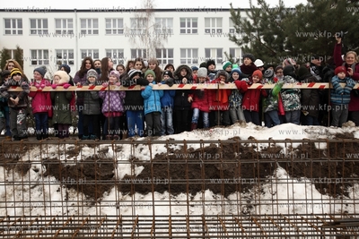 Uroczystosc wmurowania kamienia wegielnego pod budowe...