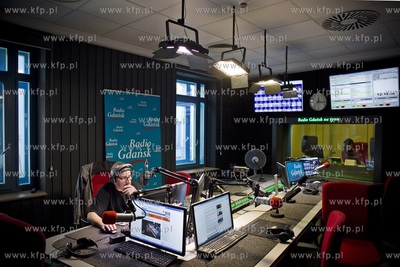Dzień otwarty Radia Gdańsk. Nz. Tomasz Olszewski...