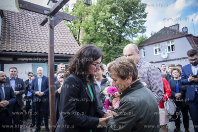 Gdańsk Orunia. Spotkanie prezydent Gdańska Aleksandry...