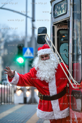 Pętla Siedlce. Świąteczny, mikołajkowy tramwaj...