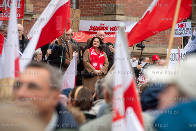 Protest Nie dla nielegalnej imigracji zorganizowany...