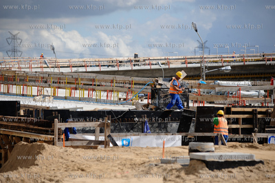 Gdansk. Budowa obwodnicy Poludniowej - wezla Lipce
02.09.2011
fot....