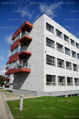 Gdansk. Uroczystosc zakonczenia budowy Centrum Medycyny...