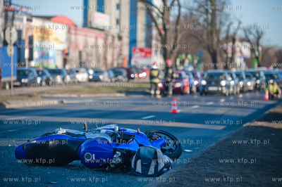Gdansk. Aleja Grunwaldzka Wypadek drogowy z udzialem...