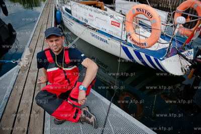 Gdynia. Port Jachtowy. Basen Zaruskiego. Zeglarz Maciej...