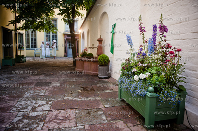 Odnowiony dziedziniec wewnetrzny Muzeum Domu Uphagena...
