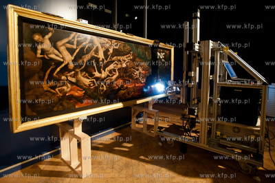 Gdansk. Muzeum Narodowe. Prace badawcze tryptyku Sad...