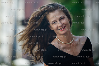 Gdansk. Ul. Mariacka. Aktorka z Gdanska, mieszkajaca...