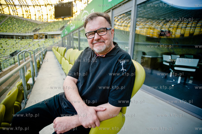 Gdansk. Stadion PGE Arena. Spotkanie mlodych raperow...