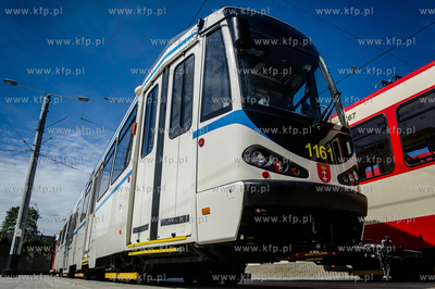 Gdansk. Wrzeszcz. Zajezdnia tramwajowa Zakladu Komunikacji...