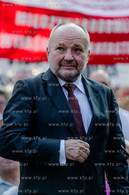 Gdansk. Wrzeszcz. Uroczystosc odslaniecia pomnika tragicznie...