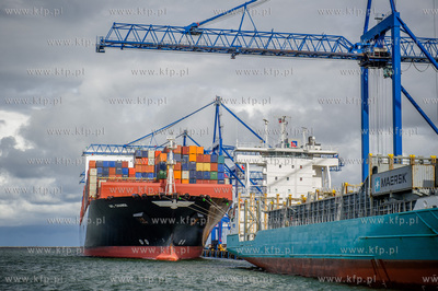 Gdansk. Terminal kontenerowy DCT. Kolejne zawiniecie...