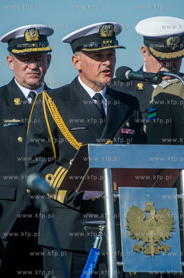 Port Wojenny w Gdyni Oksywie. Uroczystosc objecia obowiazkow...