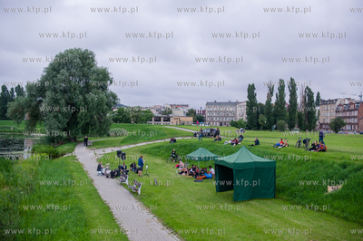 Gdansk. Dolne Miasto. Teren Bastionów przy ulicach...