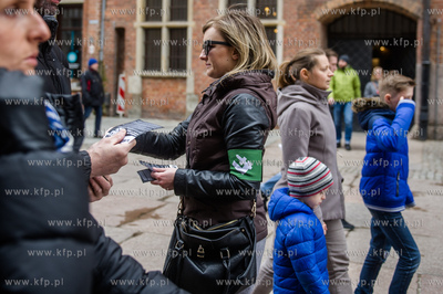 Gdańsk. Długi Targ. Pikieta przeciwko wschodniej...