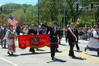 USA. Chicago. Parada 3-majowa zorganizowana przez Polonie....