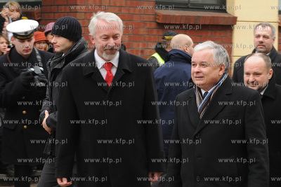 Wizyta prezydenta Lecha Kaczynskiego w Wejherowie....