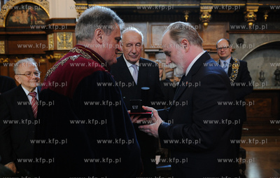 Gdansk. Dwor Artusa. Wreczenie Medali sw. Wojciecha...