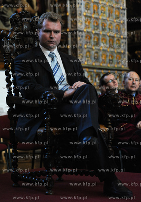 Gdansk. Dwor Artusa. Wreczenie Medali sw. Wojciecha...