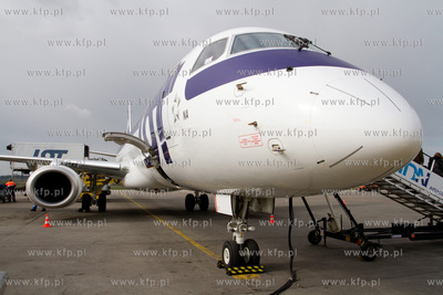 Gdansk Rebiechowo. Najnowsza maszyna Polskich Linii...