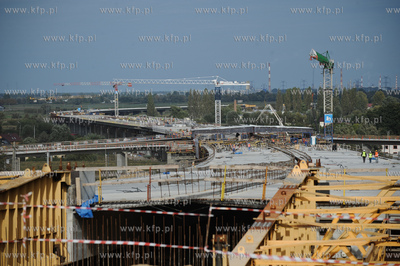 Gdansk. Budowa drogi ekspresowej S7 - Poludniowej Obwodnicy...