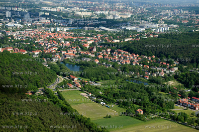 Gdansk Oliwa z lotu ptaka. Dolina Radosci i wzgorza...