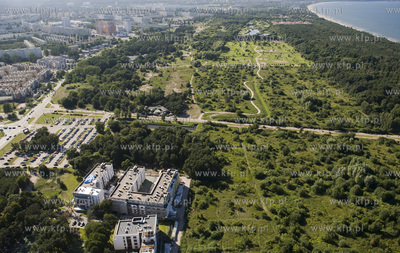 Gdansk Brzezno, Zaspa i Przymorzez lotu ptaka. Pas...