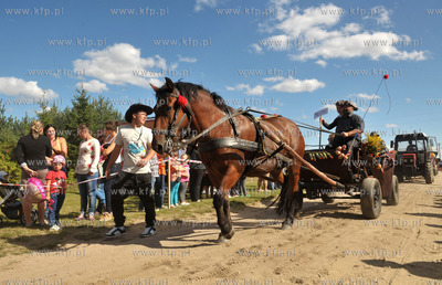 Dozynki w Luzienie na Kaszubach. Dozynkowy korowod...