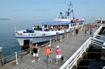 Sopot. Statek wycieczkowy białej floty Ewa, Żeglugi...