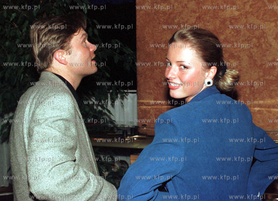 Slawek Siezieniewski z Sylwia Kupiec. Na bankiecie...