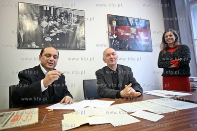 Gdansk. Europejskie Centrum Solidarnosci. Dziennikarz...